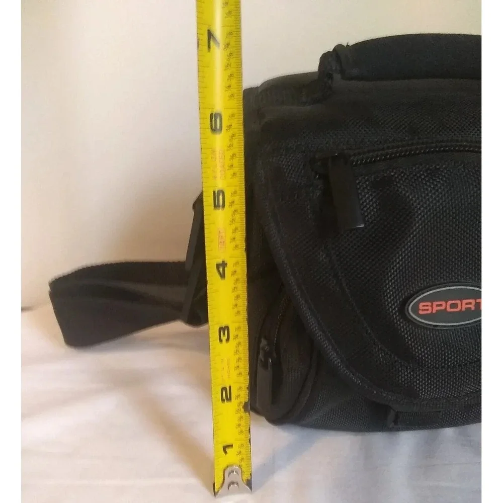 Camera‎ Bag Black Adjustable Removeable Strap Zip Divider 6 Various Type Pockets